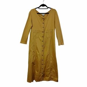 Vintage Chelsea Studio Maxi Dress PL Button Up Long Sleeve Cottagecore Modest
